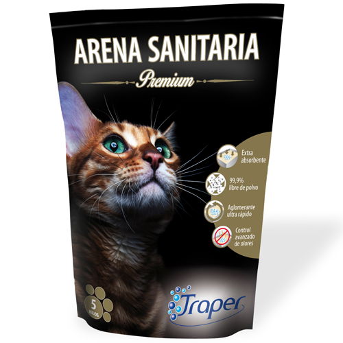 Arena Sanitaria Premium <br> Traper para gatos