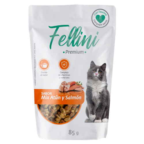 Alimento Húmedo para <br> Gatos Mix de Atún y Salmón