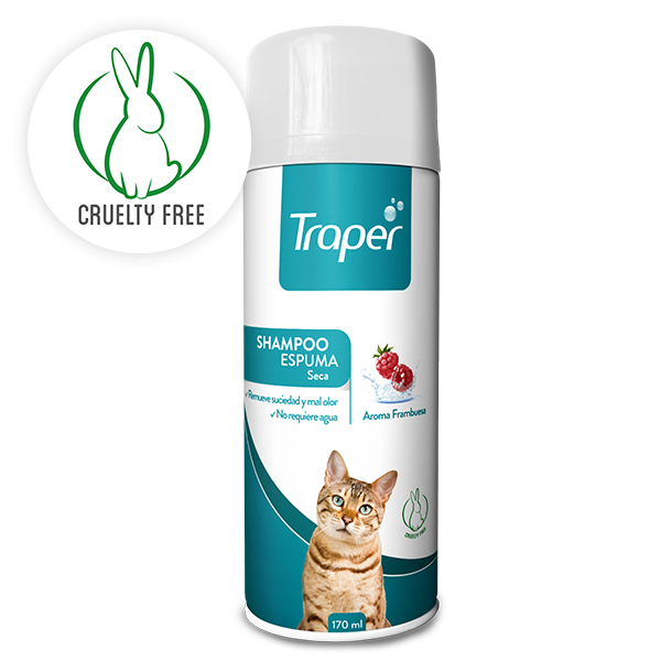 Shampoo Espuma Seca <br> para gatos Traper